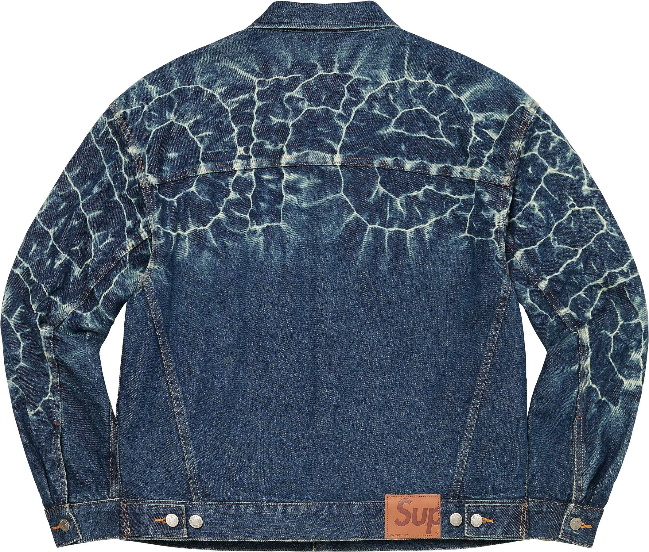 Shibori Denim Trucker Jacket view 4
